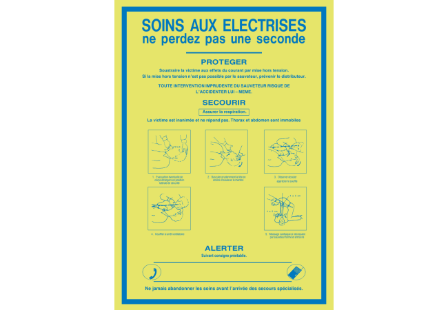 Autocollant Consigne De Sécurité Electrocution 2