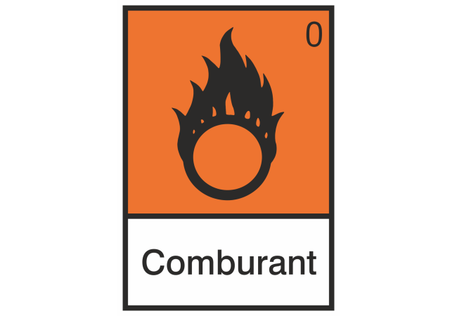 Autocollant Produit Dangereux Comburant