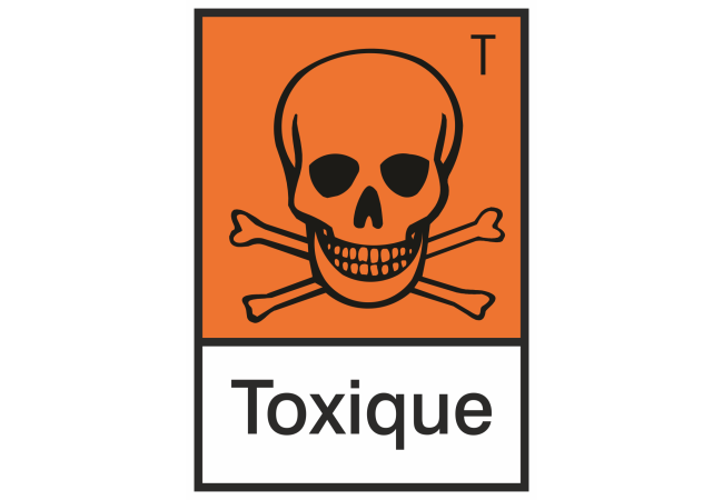 Autocollant Produit Dangereux Toxique