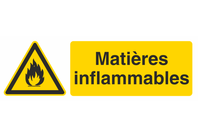 Autocollant Produit Dangereux Inflammables