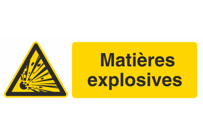 Autocollant Produit Dangereux Explosives