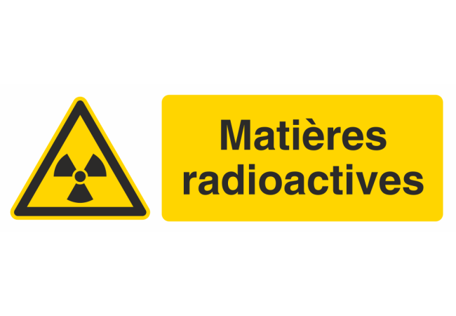 Autocollant Produit Dangereux Radioactives
