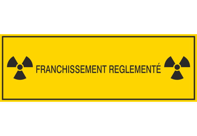 Autocollant Franchissement Réglémenté