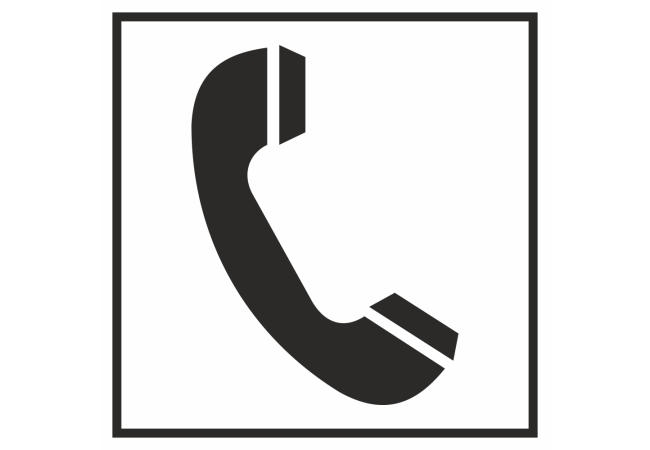 Autocollant Information Téléphone
