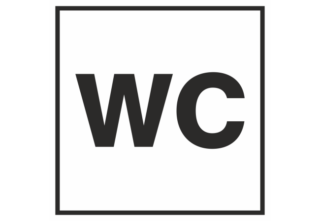 Autocollant Information Wc