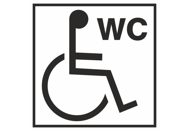 Autocollant Information Wc Handicapé