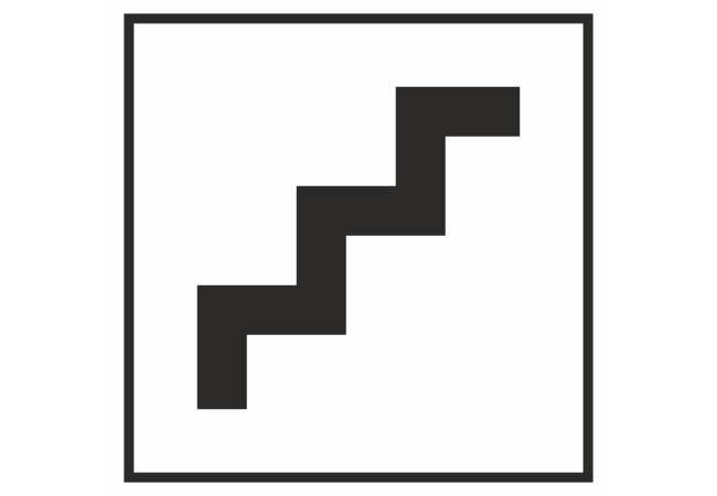Autocollant Information Escalier