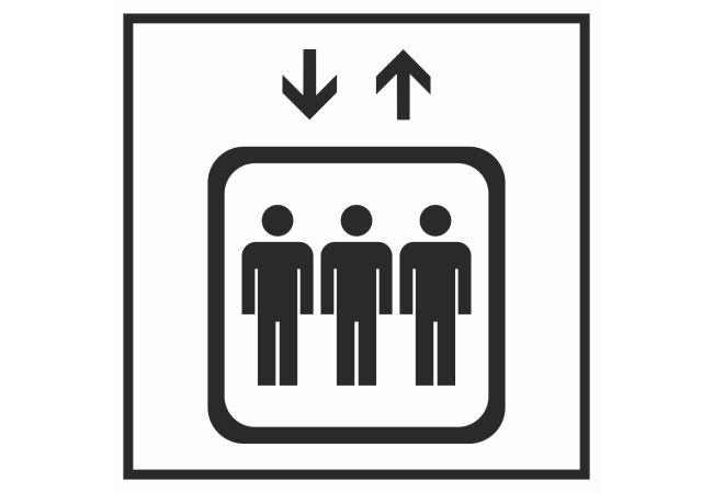 Autocollant Information Ascenseur