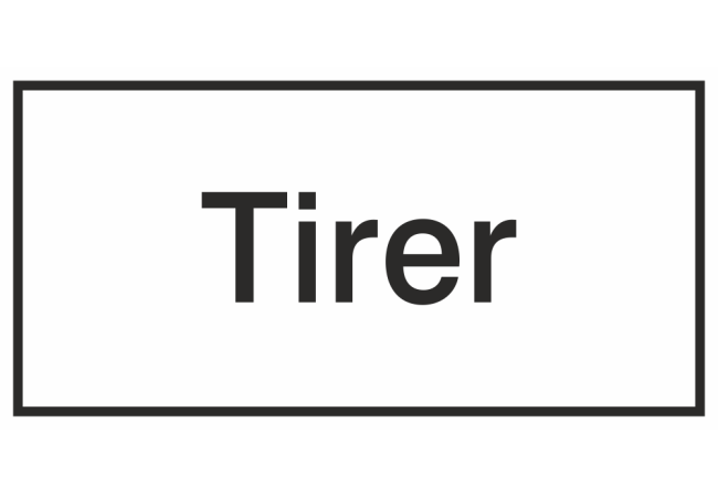 Autocollant Information Tirer