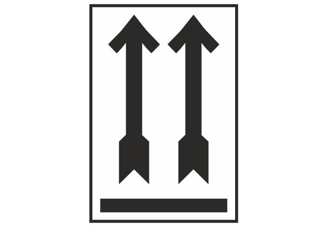 Autocollant Emballage Indication Côté Supérieur