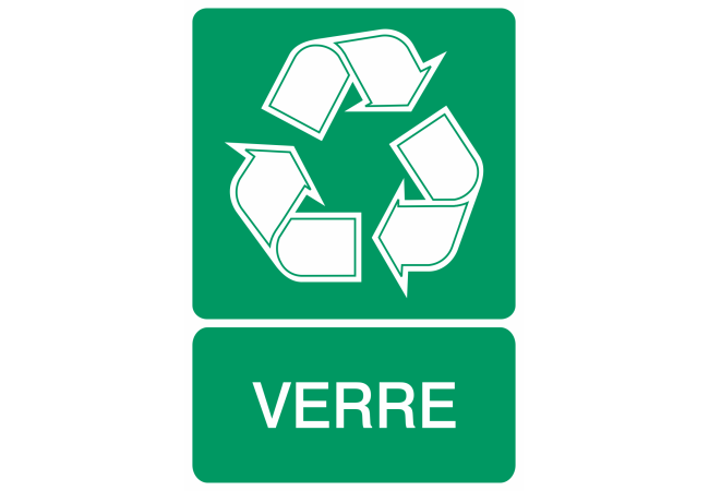 Autocollant Recyclage Verre