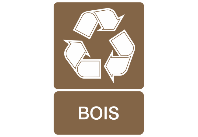 Autocollant Recyclage Bois