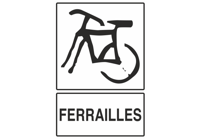 Autocollant Recyclage Ferrailles