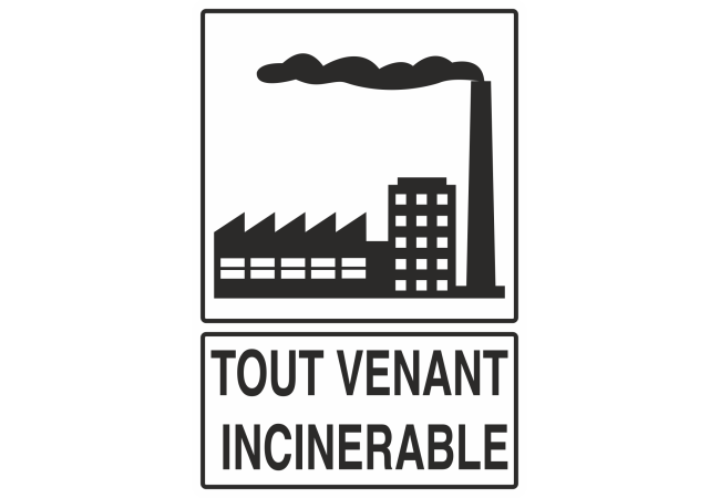 Autocollant Recyclage Incinérable
