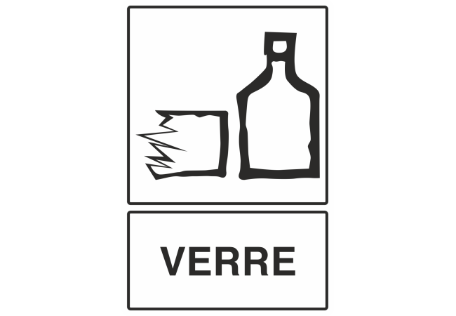 Autocollant Recyclage Verre 1