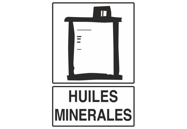 Autocollant Recyclage Huiles Minérales
