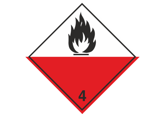 Autocollant Transport Auto-inflammables