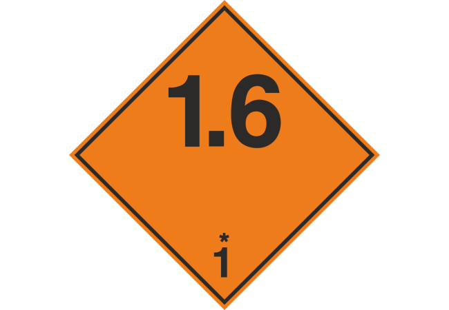 Autocollant Transport Explosif 1.6