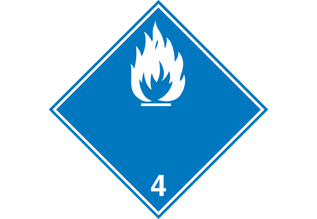 Autocollant Transport Inflammable Au Contact De Leau
