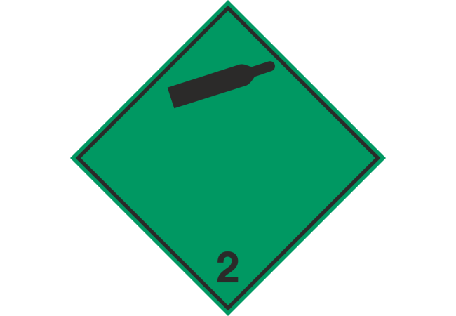 Autocollant Transport Gaz (non-inflammables Et Non-toxiques)