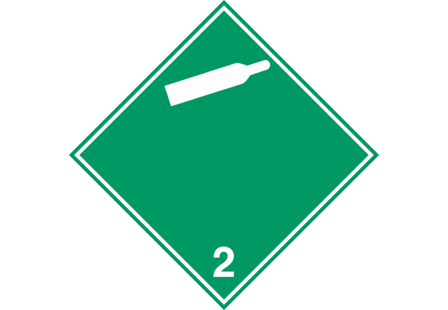 Autocollant Transport Gaz (non-inflammables Et Non-toxiques) 2