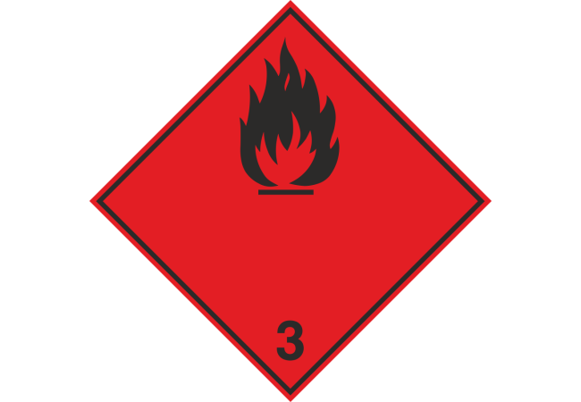 Autocollant Transport Inflammables (substances Liquides Inflammables)
