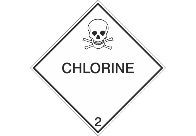 Autocollant Transport Maritime Chlorine