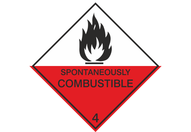Autocollant Transport Maritime Extrêmement Inflammable