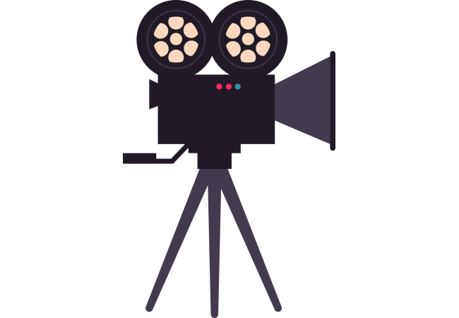 Autocollant Métier Audiovisuel Caméra