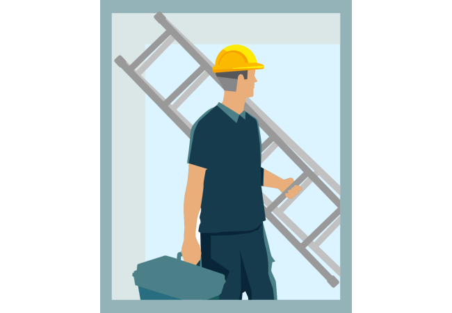 Autocollant Métier Travaux Publics Ouvrier 2