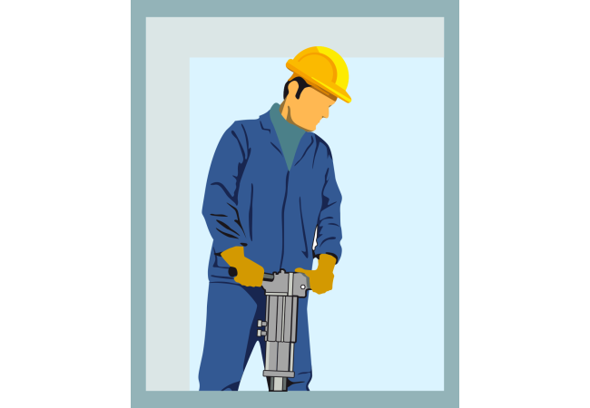 Autocollant Métier Travaux Publics Ouvrier 3