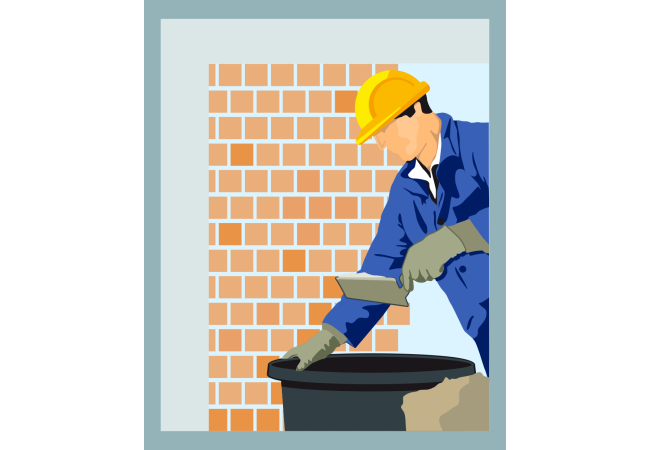 Autocollant Métier Travaux Publics Ouvrier 4