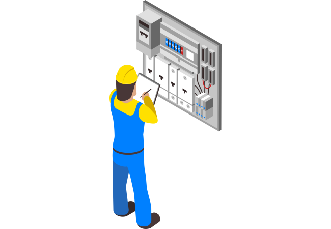 Autocollant Métier Travaux Publics Electricien 2