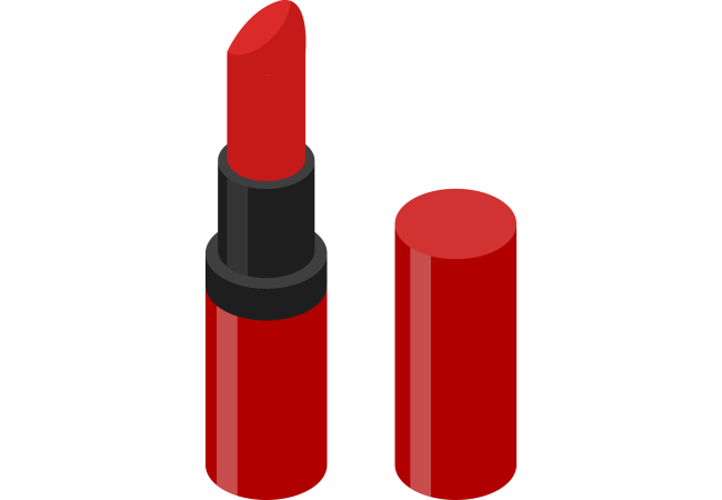 Autocollant Métier Esthétique Rouge à Lèvres