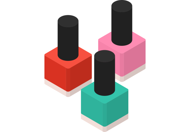 Autocollant Métier Esthétique Vernis