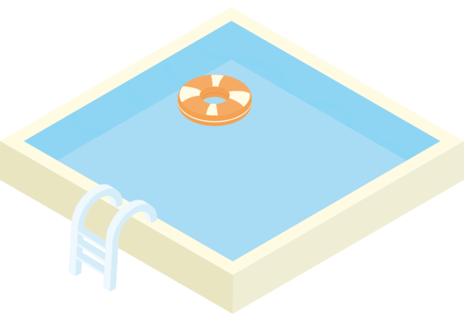 Autocollant Métier Travaux Publics Piscine 2