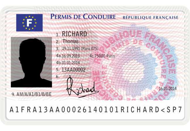 Autocollant Métier Permis