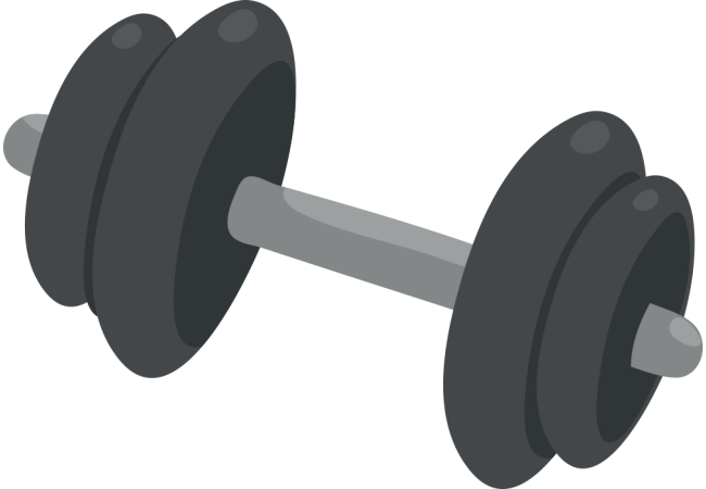 Autocollant Métier Loisirs Sport Haltères