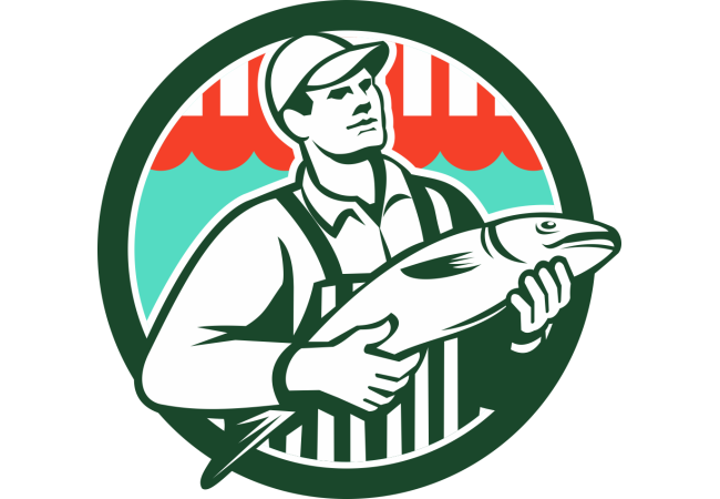 Autocollant Métier Commerçant Poissonnier 2