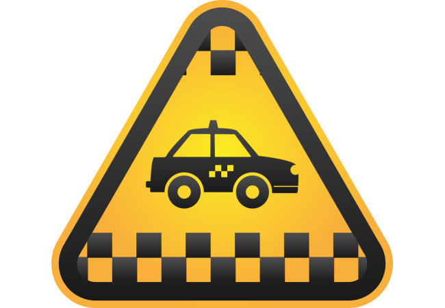 Autocollant Métier Transport Taxi 1