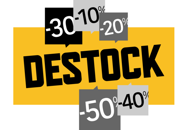 Autocollant Soldes Destock 2