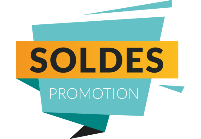 Autocollant Soldes Promo Moderne 2