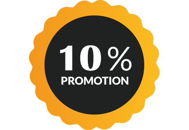 Autocollant Soldes 10% De Promotion