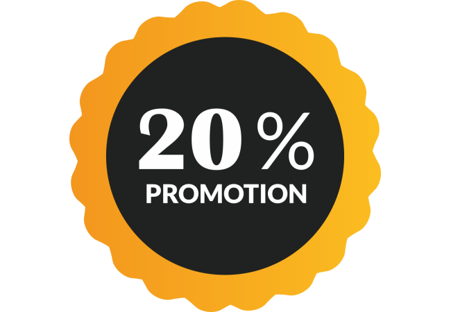 Autocollant Soldes 20% De Promotion