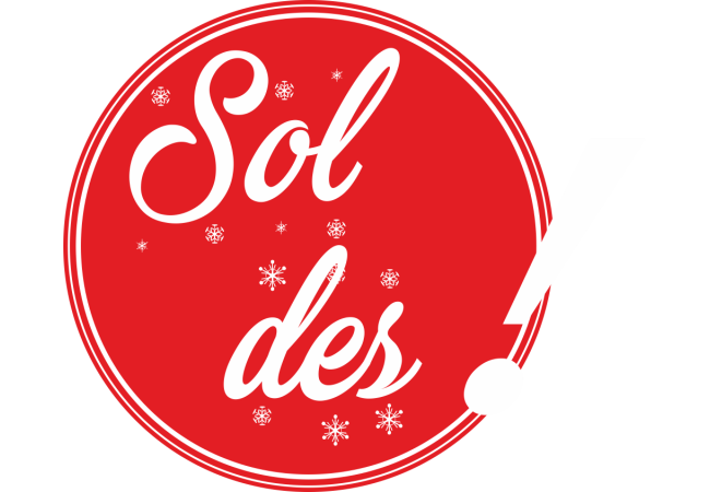Autocollant Soldes Flocons 2