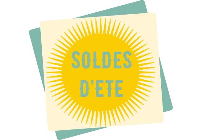 Autocollant Soldes D'été