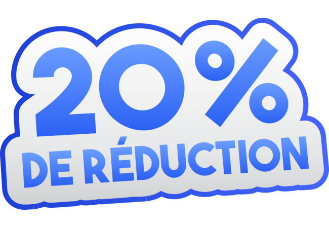 Autocollant Soldes 20% De Réduction