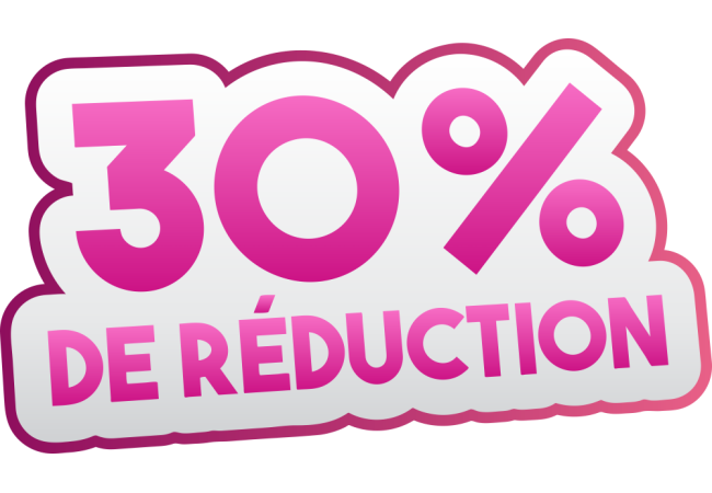 Autocollant Soldes 30% De Réduction