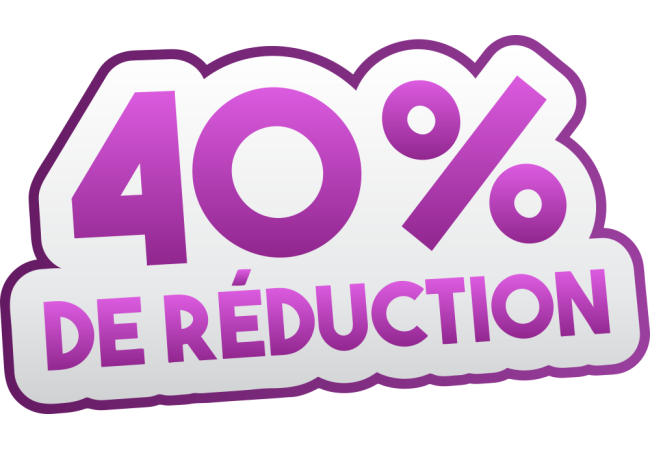 Autocollant Soldes 40% De Réduction