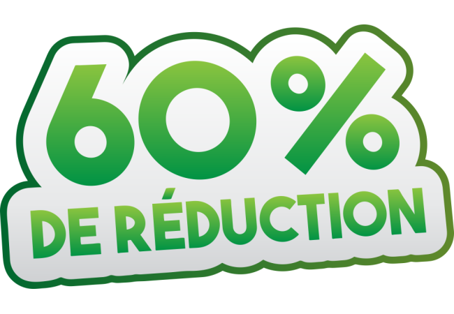 Autocollant Soldes 60% De Réduction
